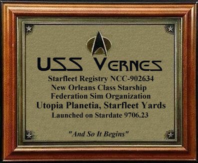 USS Vernes Dedication Plaque