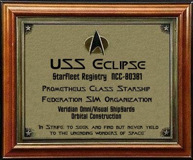 USS Eclipse Dedication Plaque